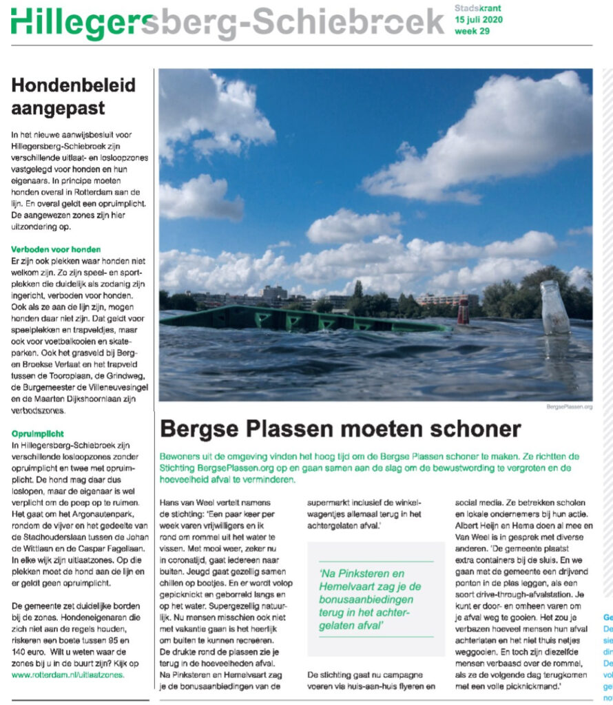 Bergse Plassen moeten Schoner